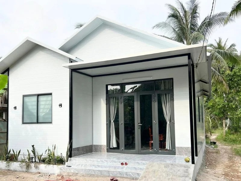 Công trình nhà lắp ghép hoàn thiện của Bình Nam